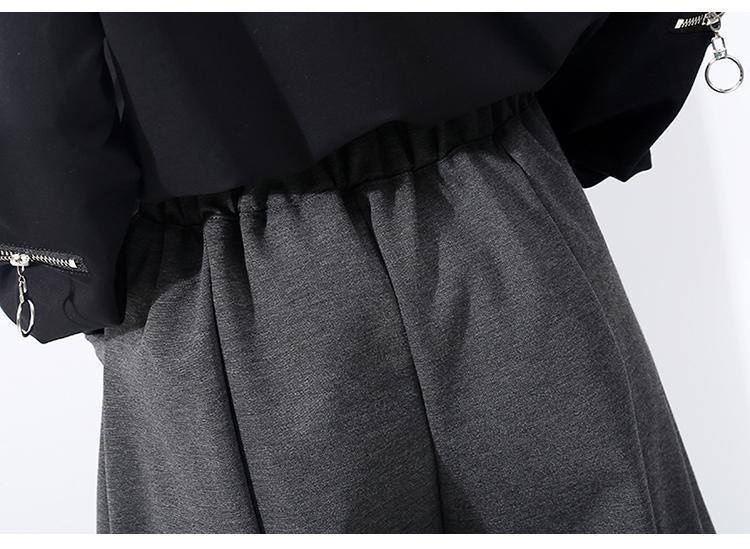 Marigold Shadows pants Milly Front Pocket Crop Pants - Gray