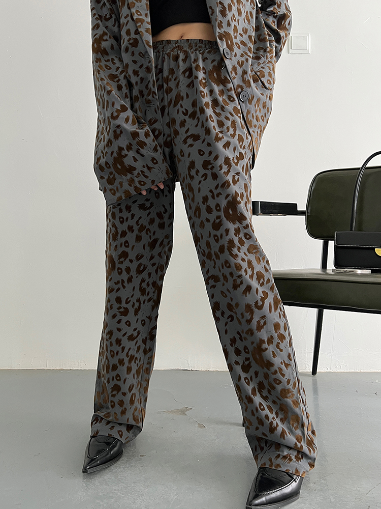 Marigold Shadows pants Panta Leopard Print Pants