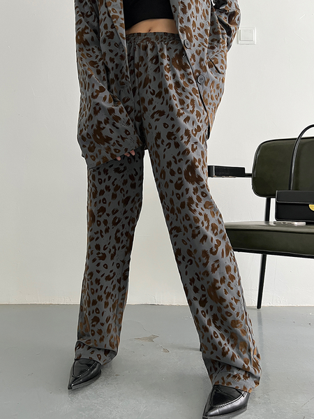 Panta Leopard Print Pants – Marigold Shadows