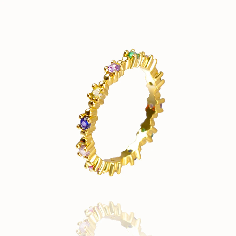 Marigold Shadows Rings Speka Rainbow Ring Gold