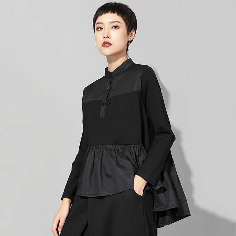 Marigold Shadows Shirt Homura Button Up Ruffle Shirt