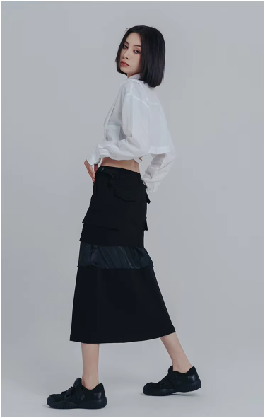 Marigold Shadows Shirts Darley Cropped Harness Blouse