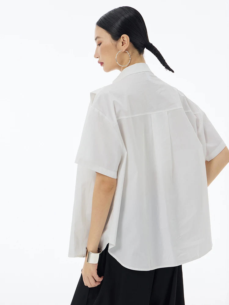 Marigold Shadows Shirts Hammi Pleated Blouse