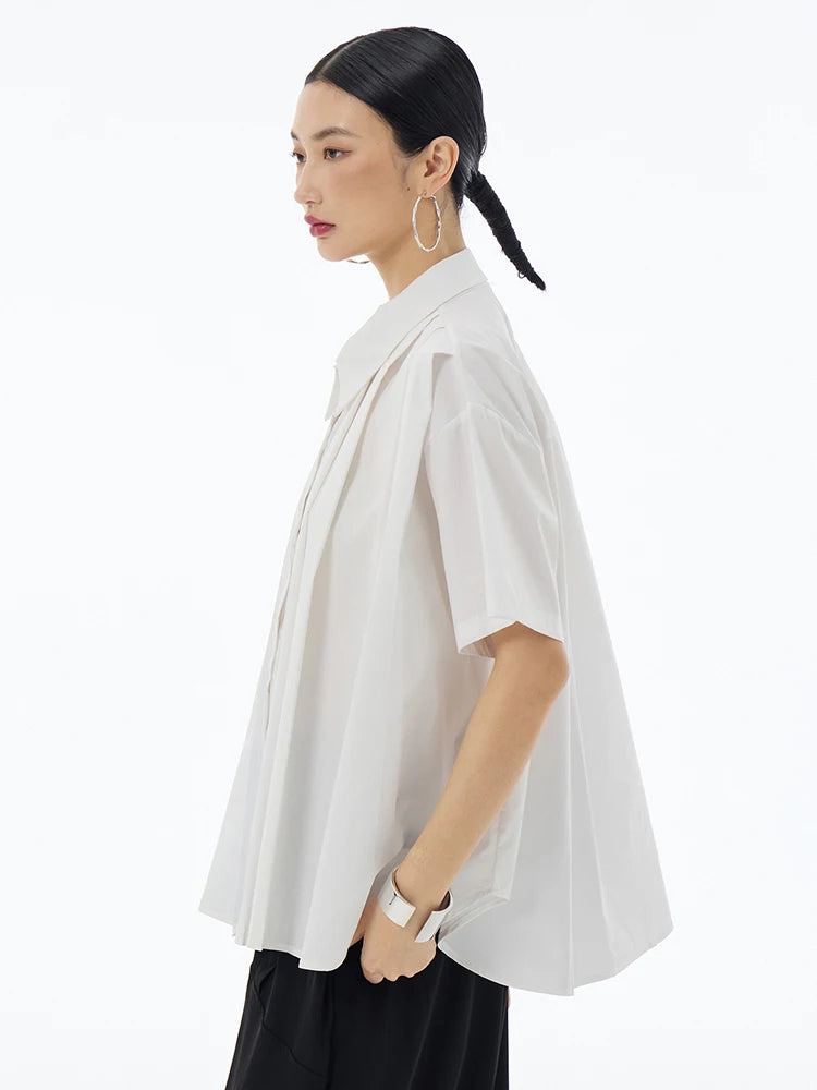 Marigold Shadows Shirts Hammi Pleated Blouse