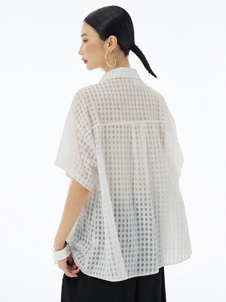 Marigold Shadows Shirts Harla Mesh Shirt