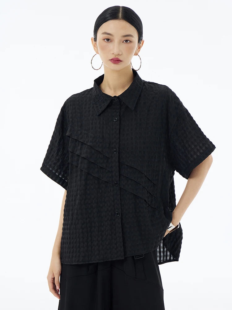 Marigold Shadows Shirts Harla Mesh Shirt