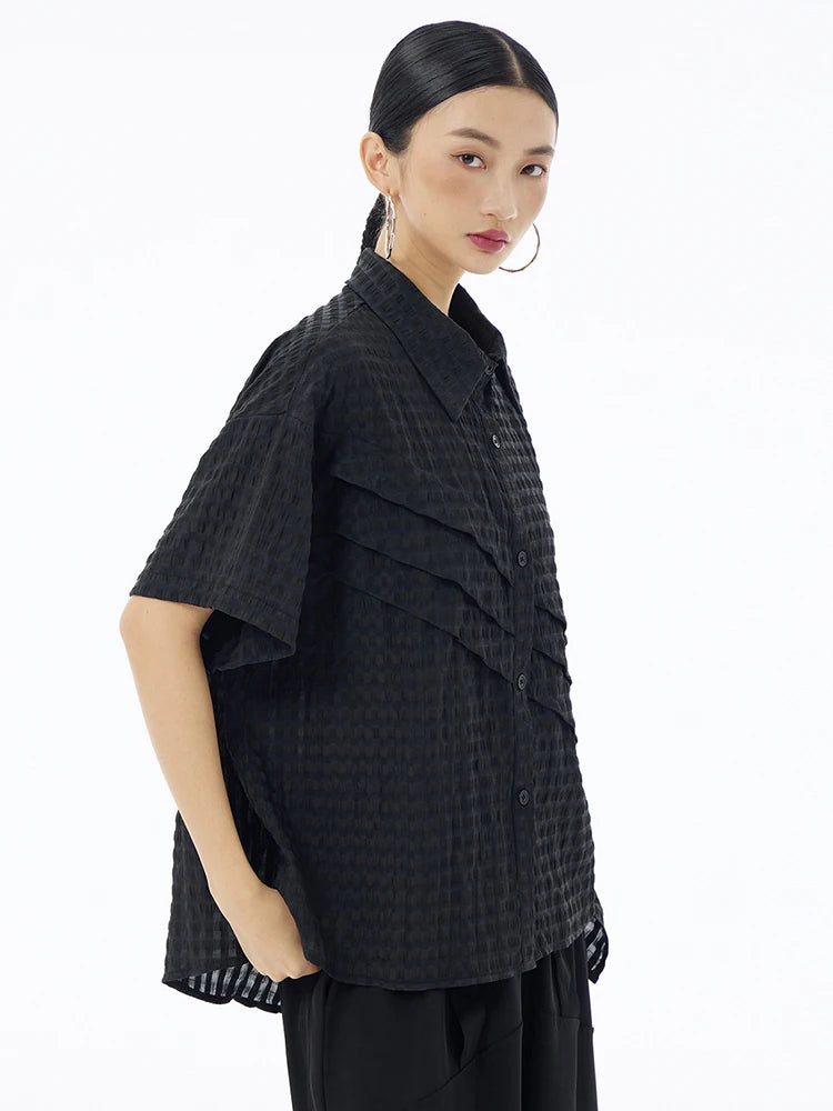 Marigold Shadows Shirts Harla Mesh Shirt