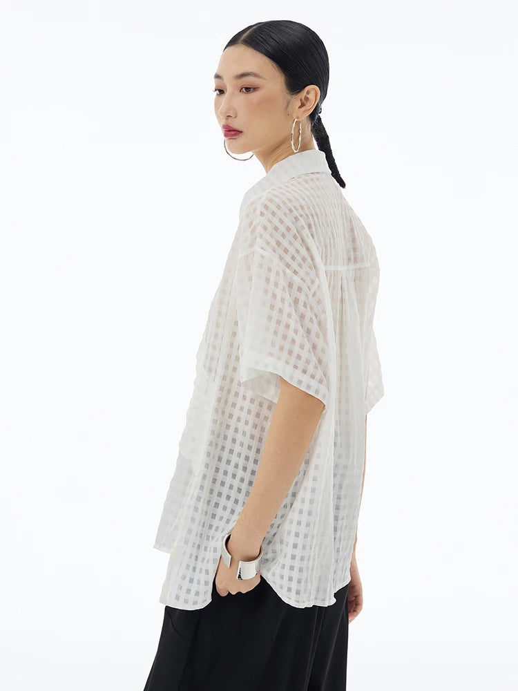 Marigold Shadows Shirts Harla Mesh Shirt