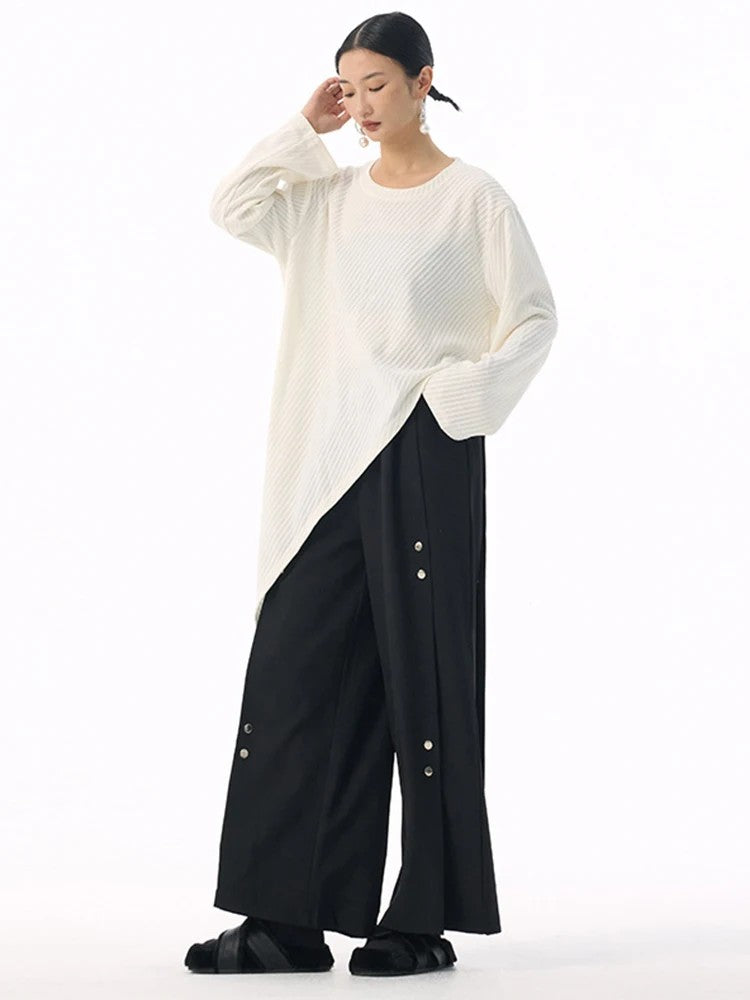 Marigold Shadows Shirts *** Kuda Asymmetrical Long Sleeve