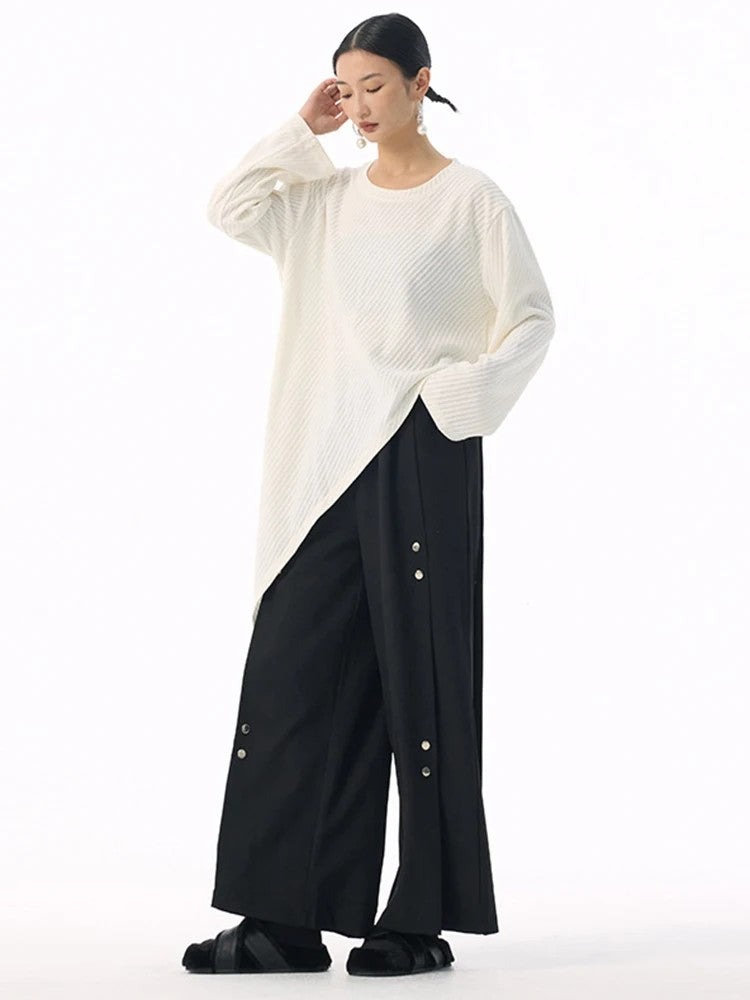 Marigold Shadows Shirts *** Kuda Asymmetrical Long Sleeve