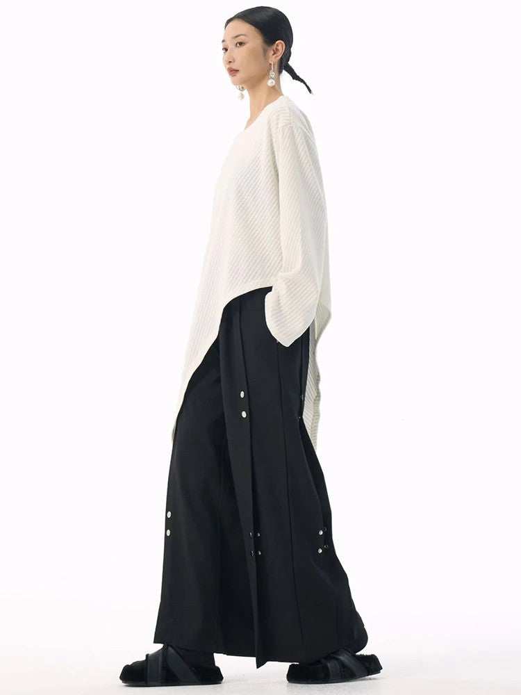 Marigold Shadows Shirts *** Kuda Asymmetrical Long Sleeve