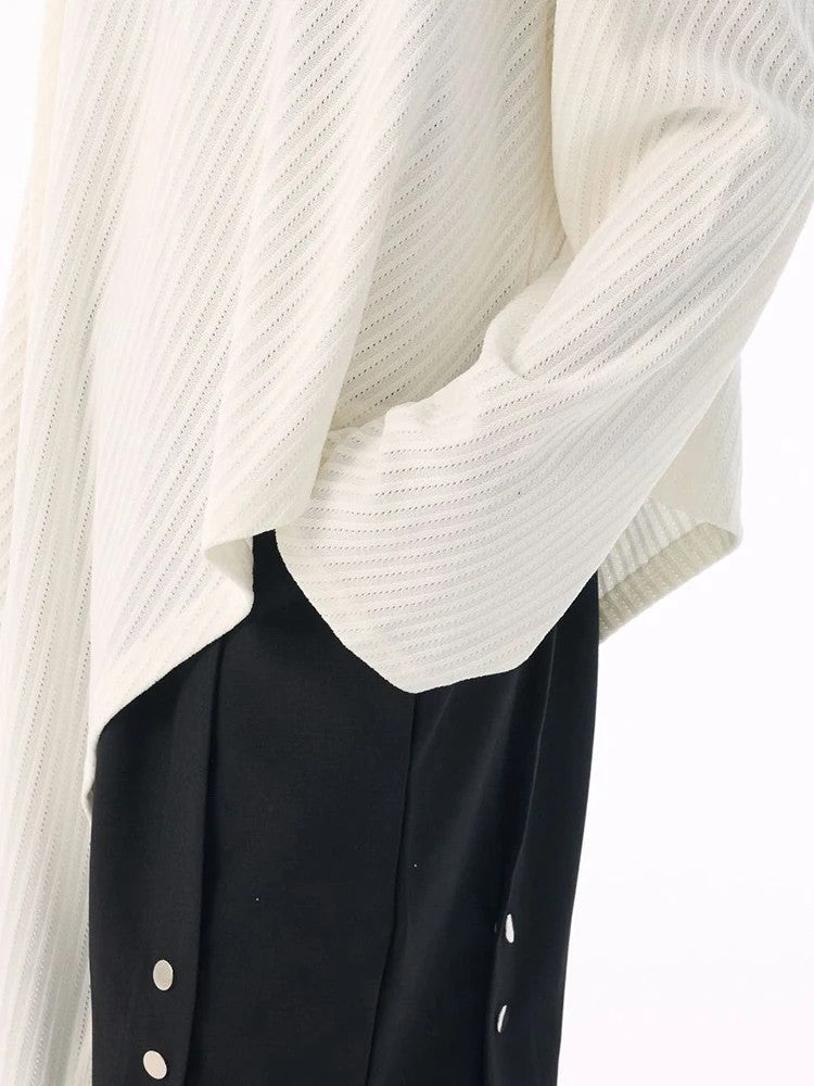Marigold Shadows Shirts *** Kuda Asymmetrical Long Sleeve