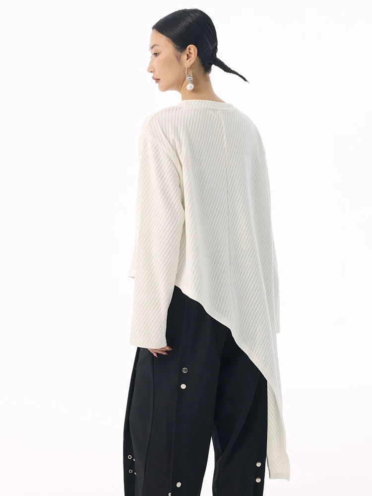 Marigold Shadows Shirts *** Kuda Asymmetrical Long Sleeve