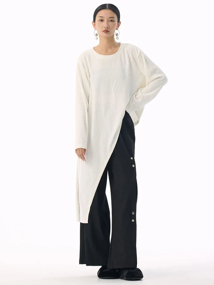 Marigold Shadows Shirts *** Kuda Asymmetrical Long Sleeve