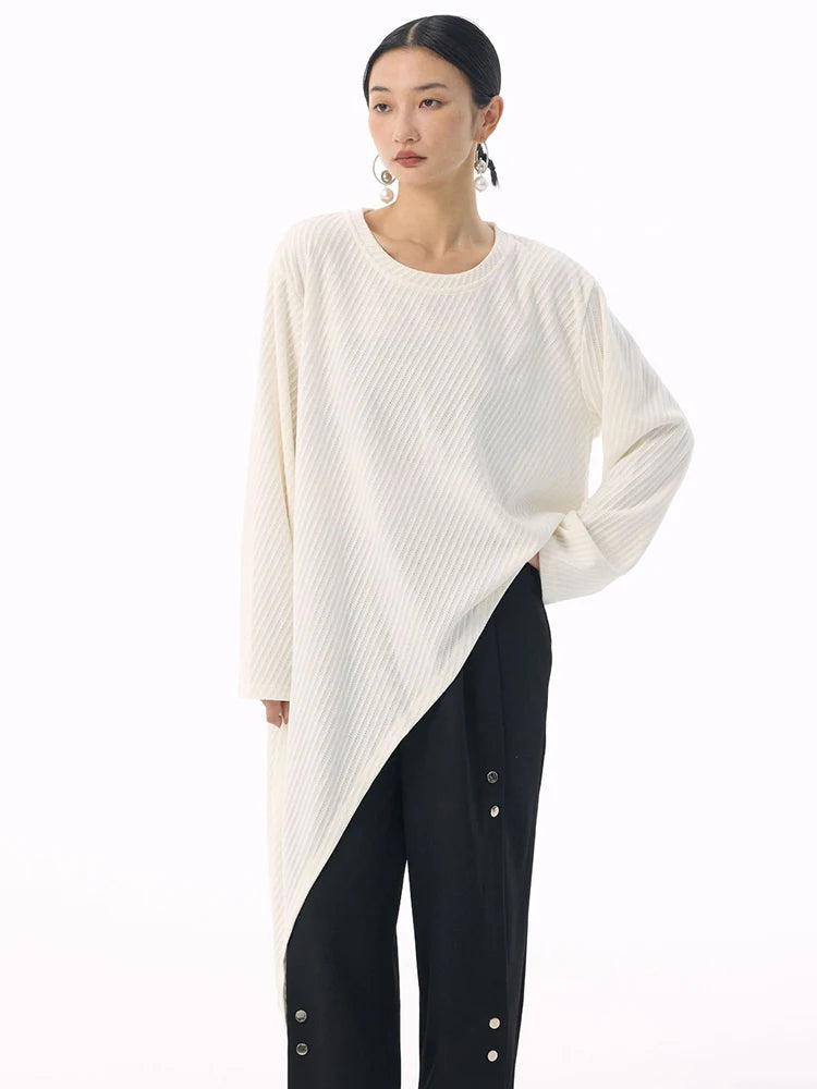 Marigold Shadows Shirts *** Kuda Asymmetrical Long Sleeve