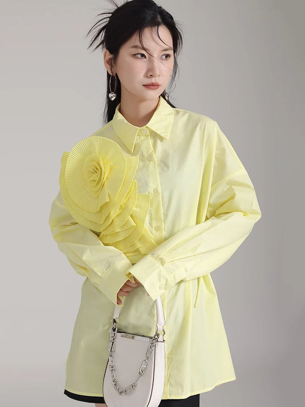 Marigold Floral Long Sleeve Blouse main image 1