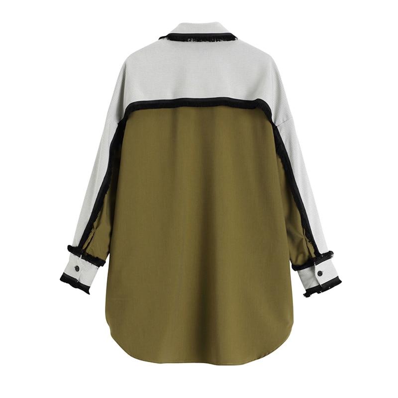 Marigold Shadows shirts Taichi Loose Long Sleeve Shirt