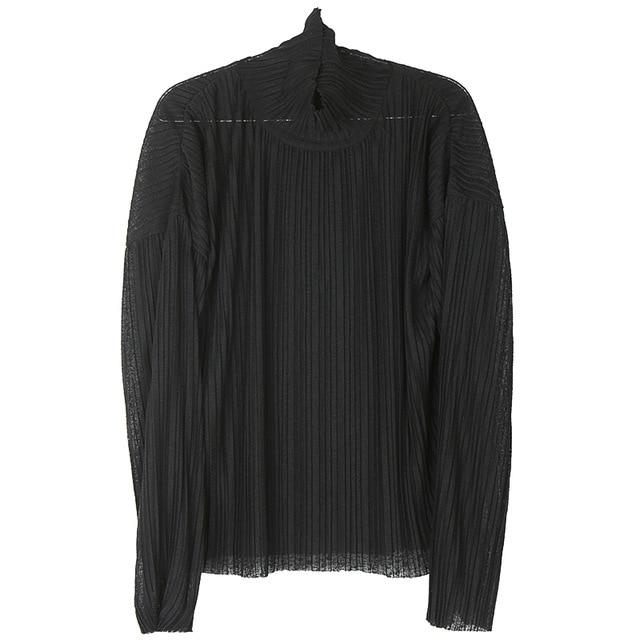 Marigold Shadows shirts Takiyo Pleated Long Sleeve Shirt