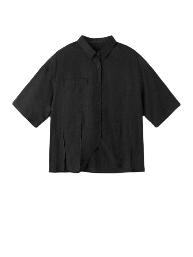 Marigold Shadows Shirts & Tops Spreece Patio Shirt - Black