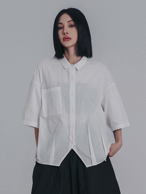 Marigold Shadows Shirts & Tops Spreece Patio Shirt - White