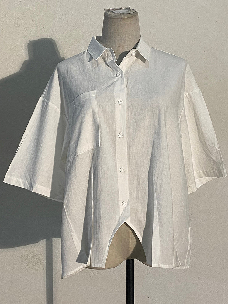 Marigold Shadows Shirts & Tops Spreece Patio Shirt - White