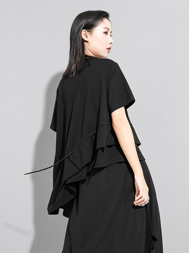 Marigold Shadows Shirts & Tops Sween Drawstring Shirt - Black