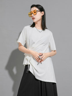 Marigold Shadows Shirts & Tops Sween Drawstring Shirt - White
