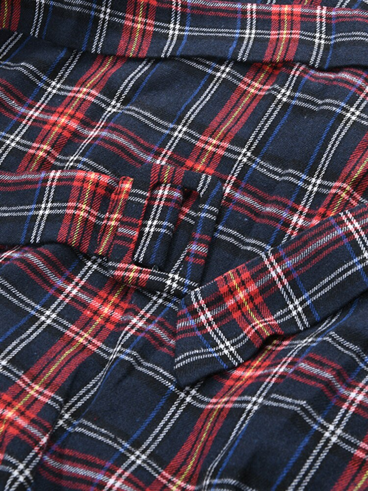 Marigold Shadows skirts Aitana Plaid Picnic Skirt - Navy