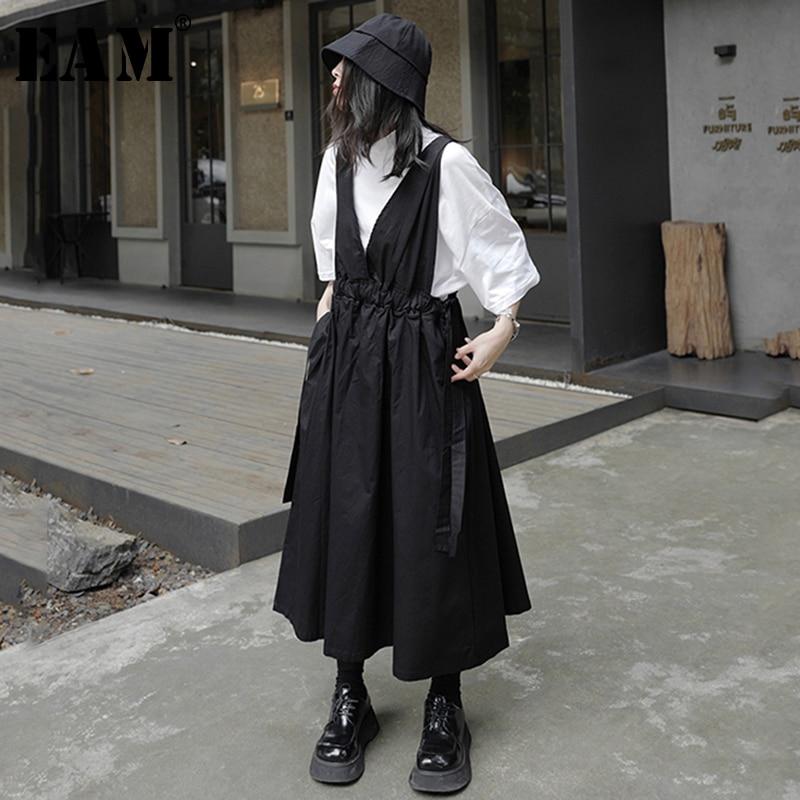 Pleated store overall skirt