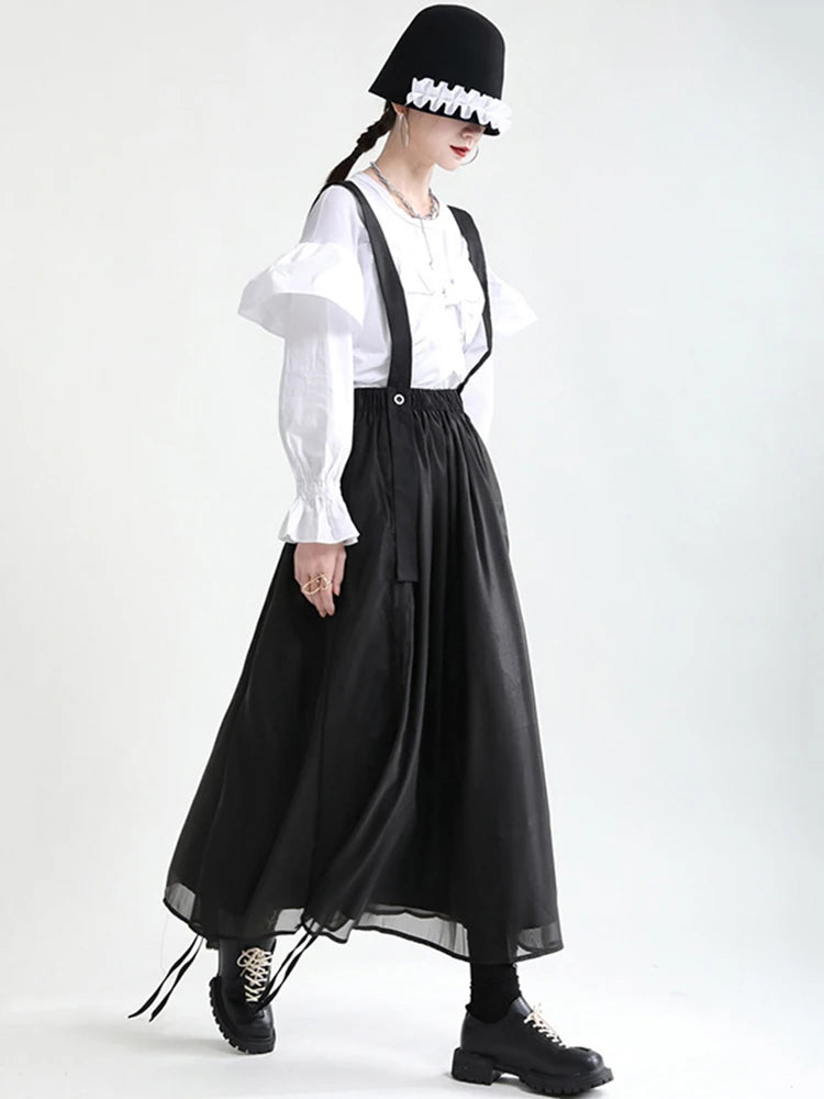 Marigold Shadows Skirts Ranada Rouched Overall Skirt