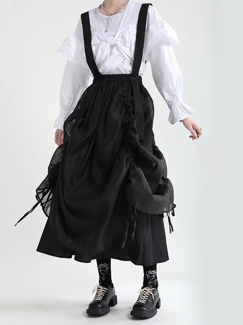 Marigold Shadows Skirts Ranada Rouched Overall Skirt