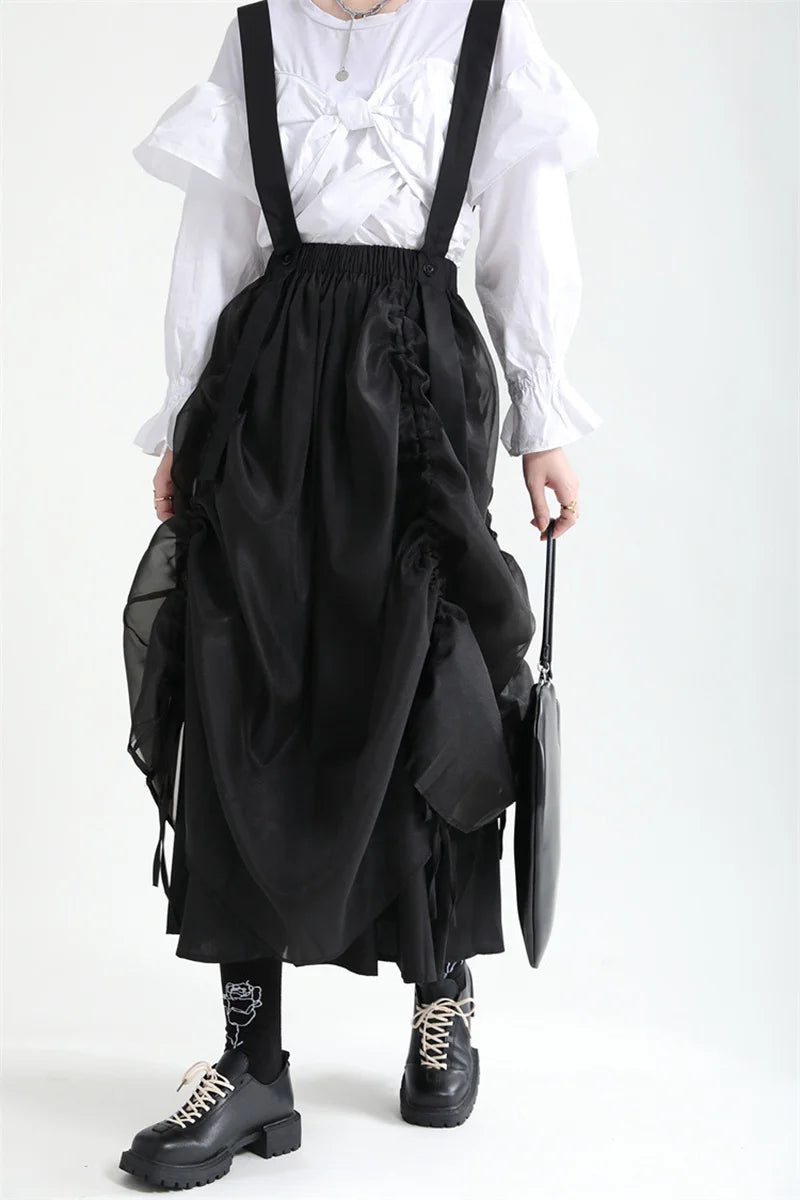 Marigold Shadows Skirts Ranada Rouched Overall Skirt