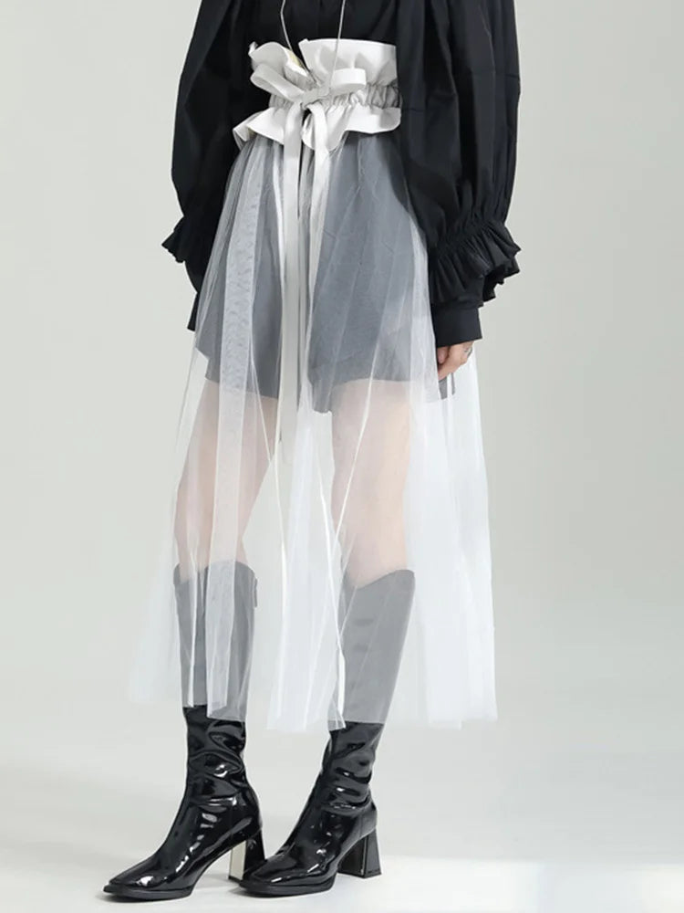 Marigold Shadows Skirts Rufus Sheer Tulle Skirt