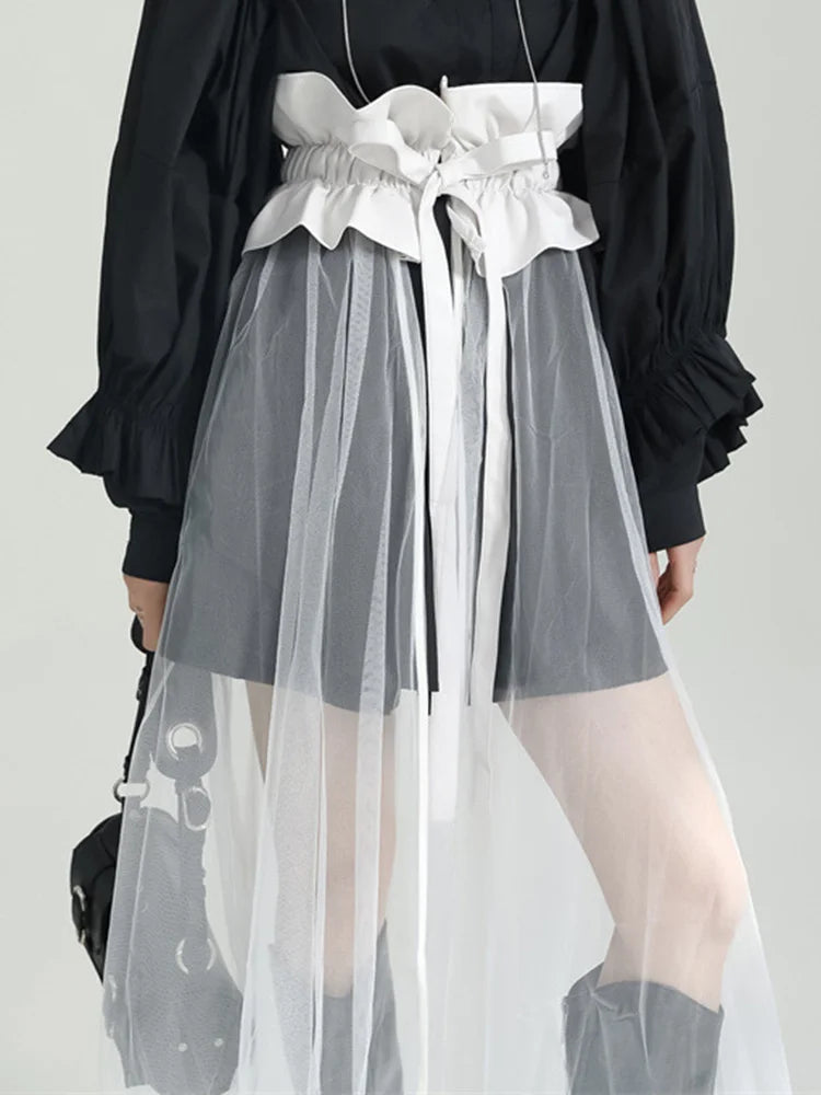 Marigold Shadows Skirts Rufus Sheer Tulle Skirt