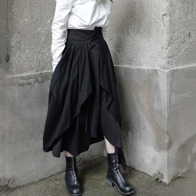 Satsuki Double Layer Irregular Skirt – Marigold Shadows