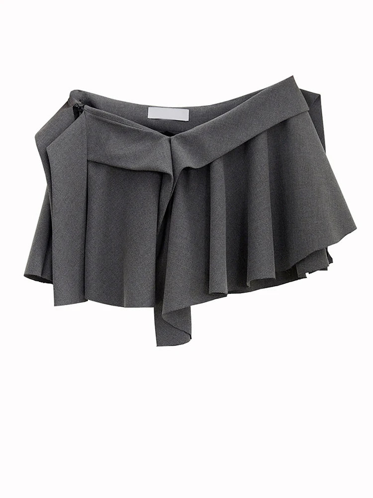 Marigold Shadows Skirts Sayua Ruffle Mini Skirt