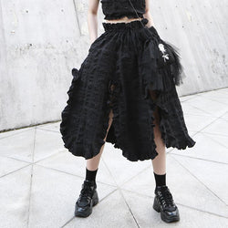 Marigold Shadows skirts Sumiko Ruffle Tulip Skirt - Black