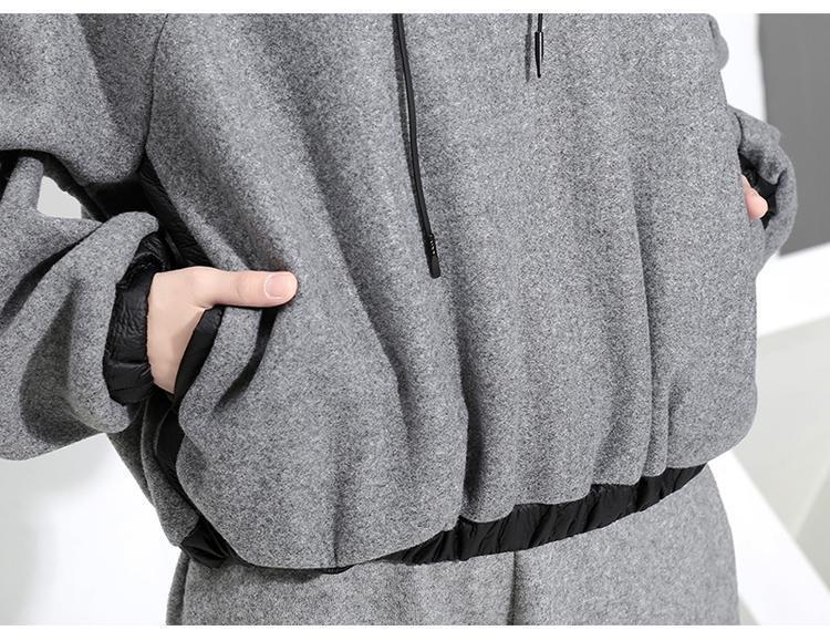 Marigold Shadows sweaters Uri Pullover Coze Hoodie - Grey