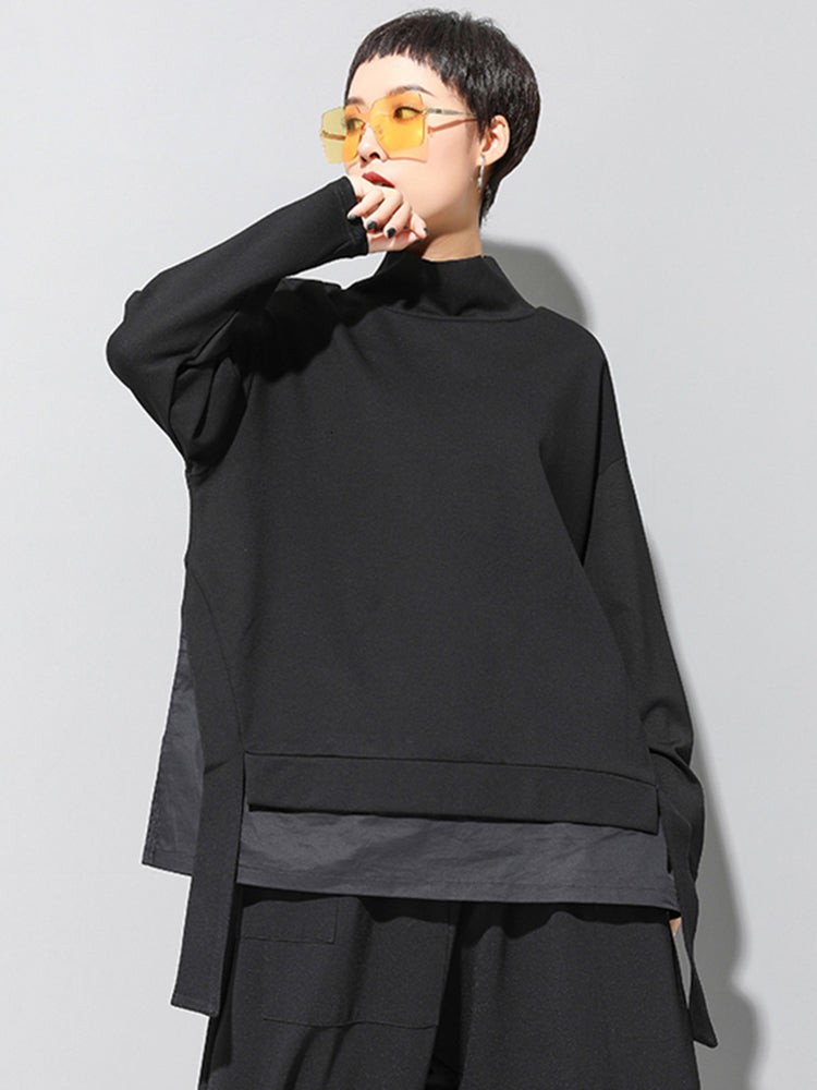 Marigold Shadows Sweatshirts Kayda Turtleneck Sweatshirt