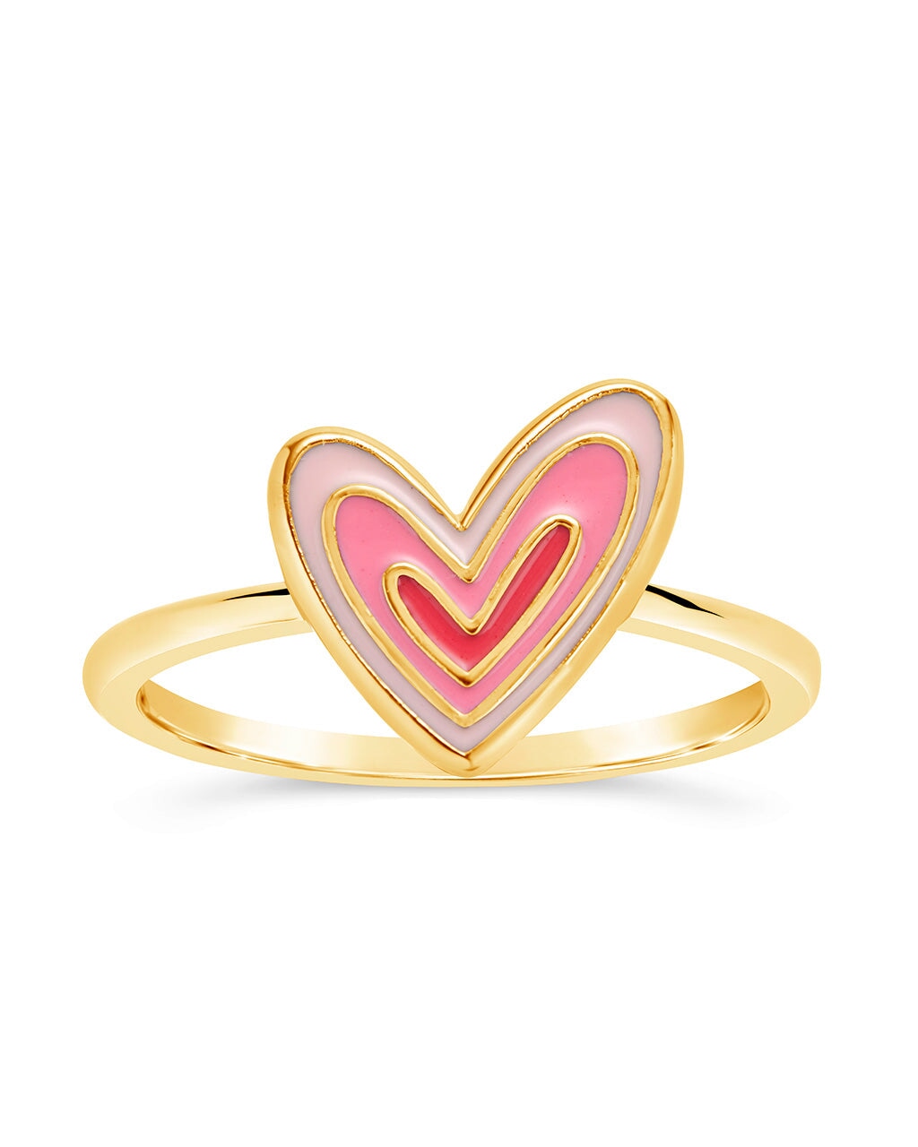 Sterling Forever Amanda Enamel Heart Ring by Sterling Forever