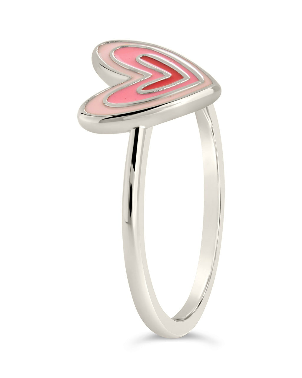 Sterling Forever Amanda Enamel Heart Ring by Sterling Forever