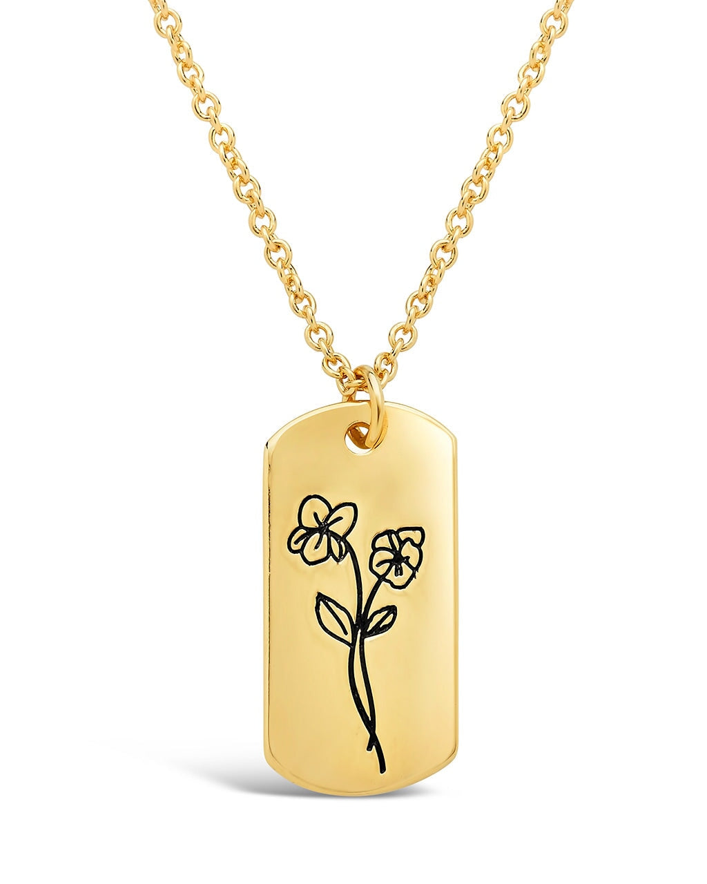 Sterling Forever Birth Flower Pendant by Sterling Forever