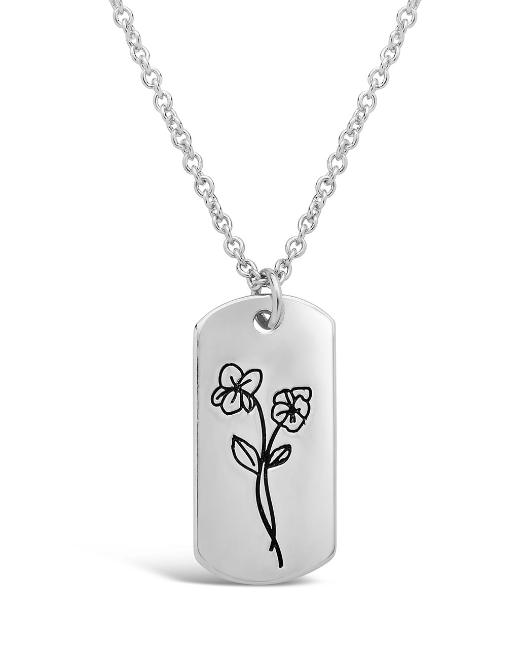 Sterling Forever Birth Flower Pendant by Sterling Forever