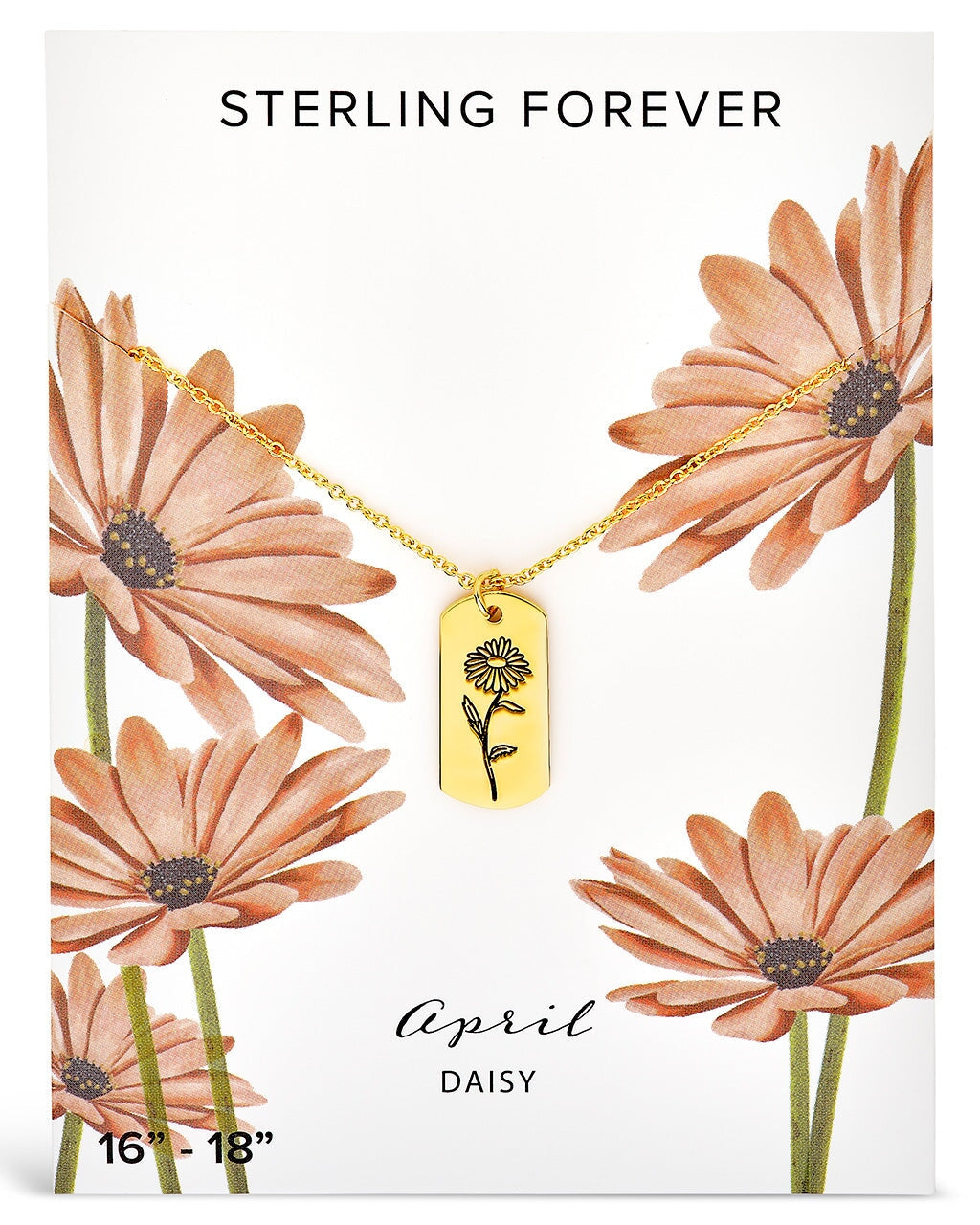 Sterling Forever Birth Flower Pendant by Sterling Forever