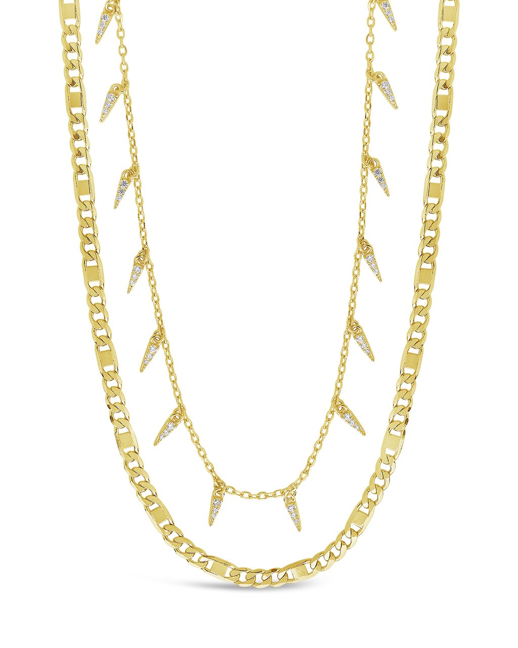 Sterling Forever Chain & Charm Necklace Set by Sterling Forever