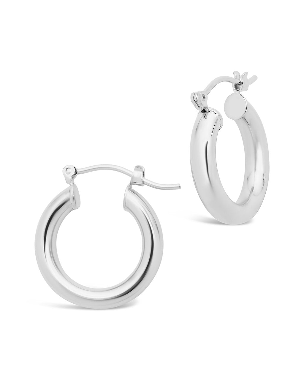 Sterling Forever Chunky Tube Hoops by Sterling Forever