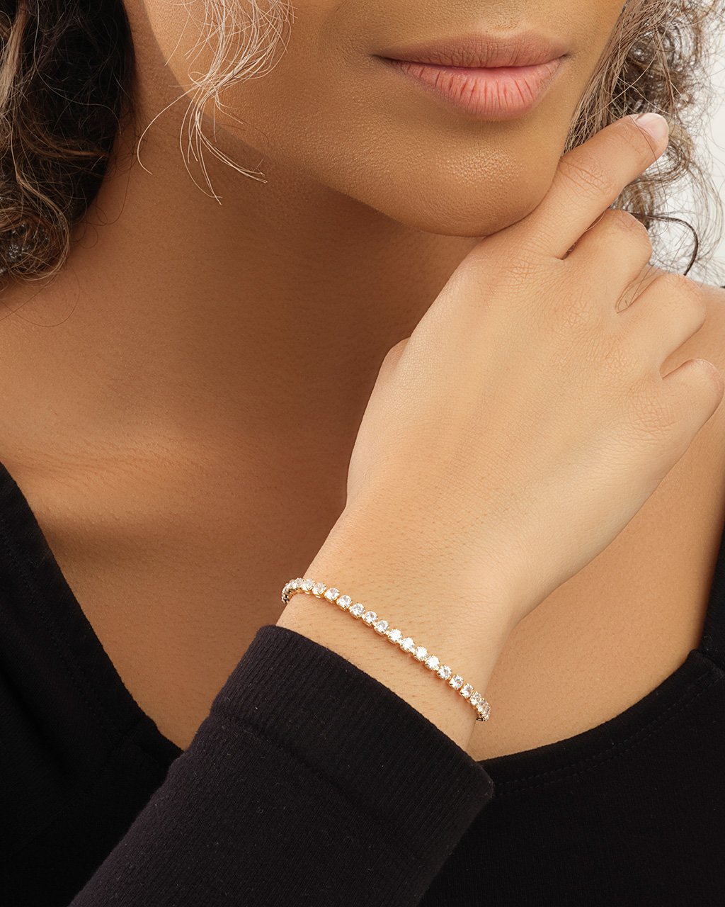 Sterling Forever CZ Bolo Slider Bracelet by Sterling Forever