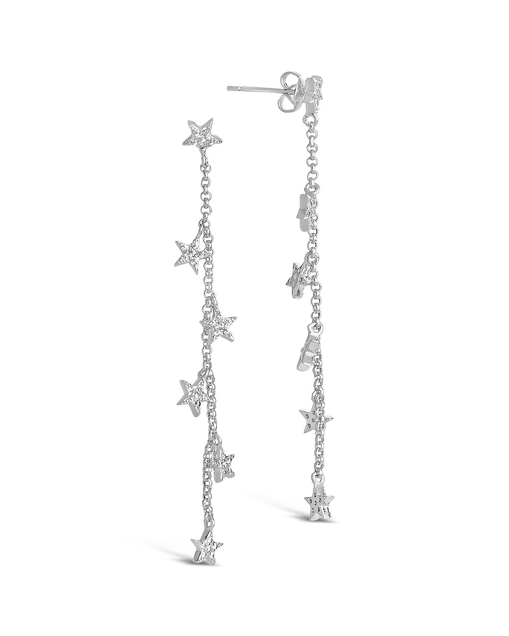 Sterling Forever CZ Star Drop Earrings by Sterling Forever