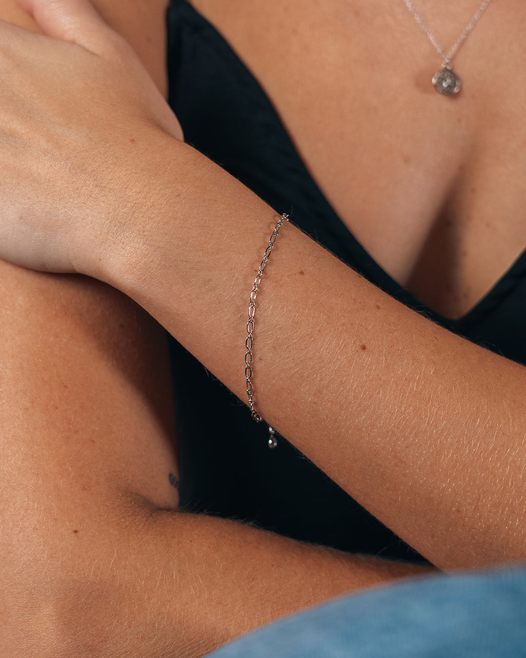 Sterling Forever Delicate Link Bracelet by Sterling Forever