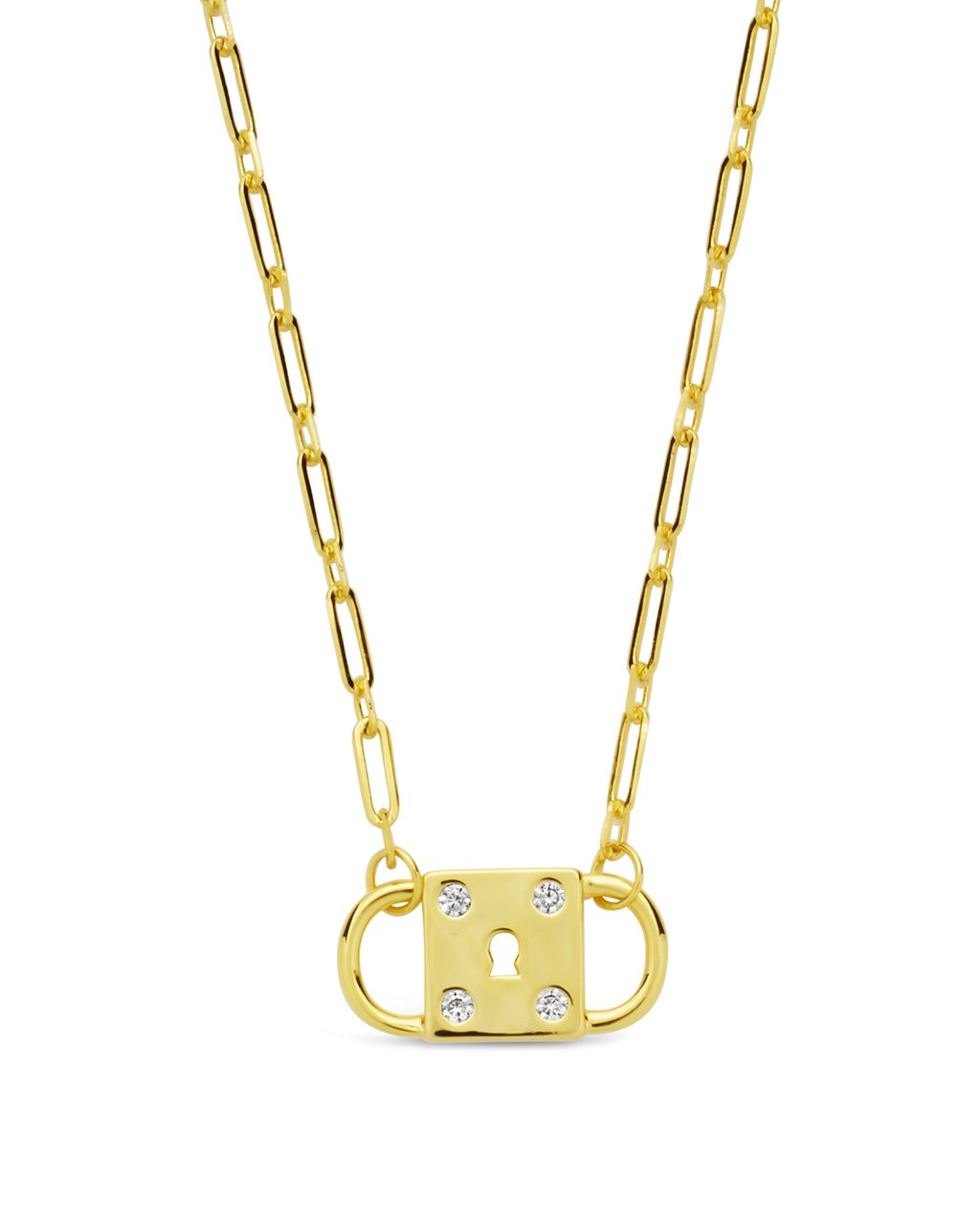 Sterling Forever Double Padlock Pendant by Sterling Forever